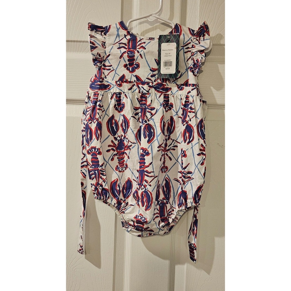 CPC‎ Classic Prep Beatrice Bubble Lobster Print 2T Patriotic Americana NWT